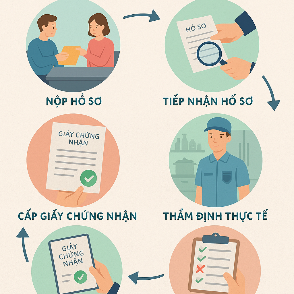 thủ tục cấp giấy chứng nhận vệ sinh an toàn thực phẩm